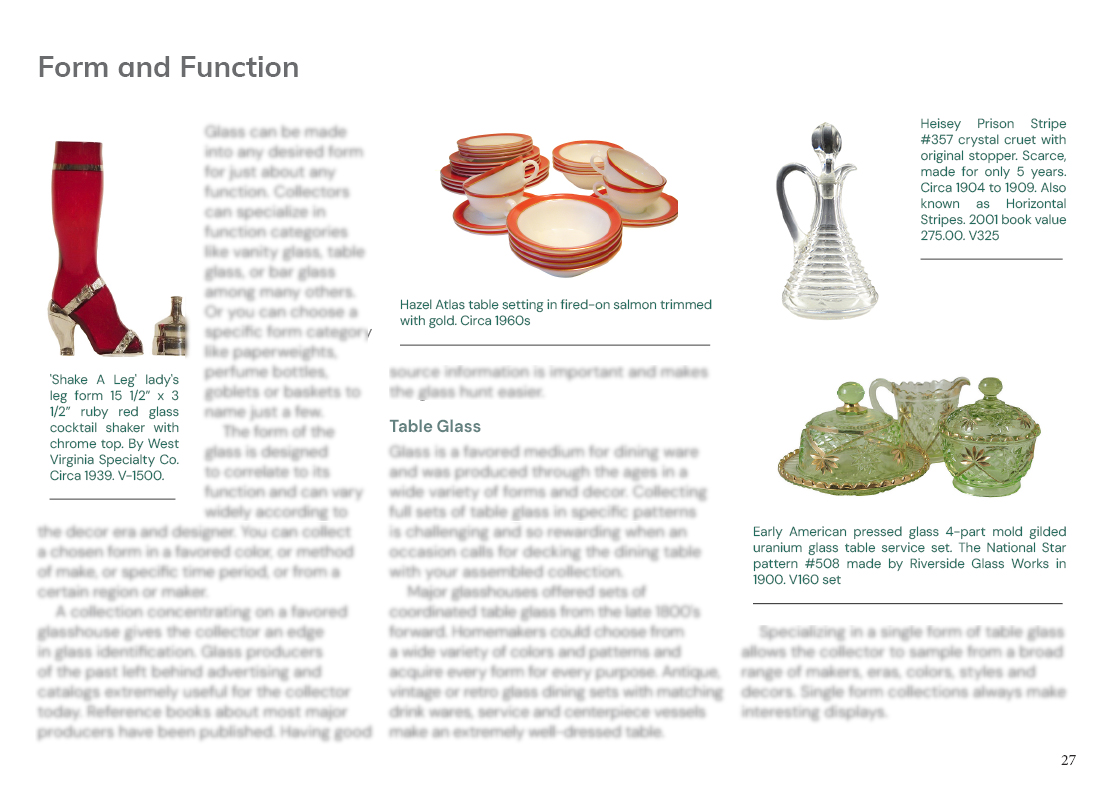 Forms and Functions of Collectible Glass at AboutCollectingGlass.org