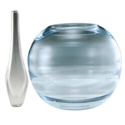 Big Orrefors Crystal Ball Vase Edward Hald 1930’s